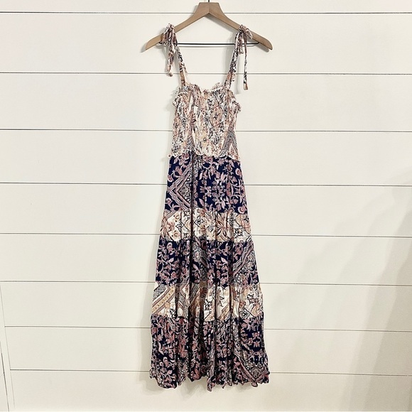 Abel the Label Zodiac Maxi Dress in Boho Floral Paisley Print, Size Small - Picture 1 of 8